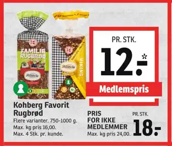 Kohberg Favorit Rugbrød
