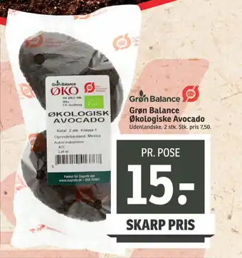 SPAR Grøn Balance Økologiske Avocado tilbud
