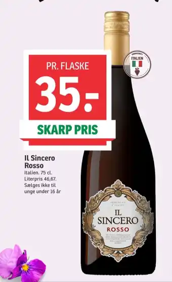SPAR Italiensk Rødvin tilbud