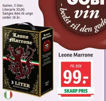 SPAR Italiensk Rødvin tilbud
