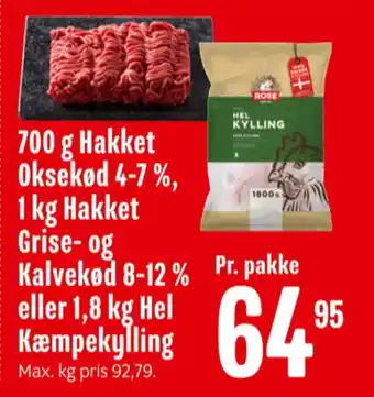 Min Købmand Hakket kalv og grisekød 8-12% tilbud