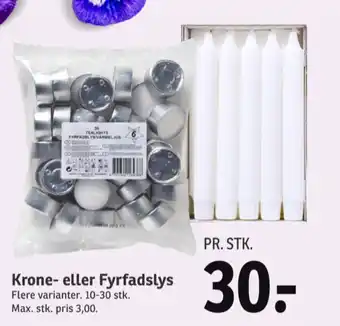 SPAR Fyrfadslys tilbud