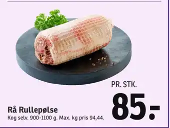 SPAR Rå Rullepølse tilbud
