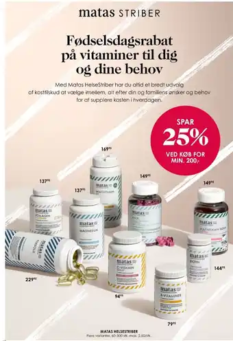 Matas Vitaminer tilbud