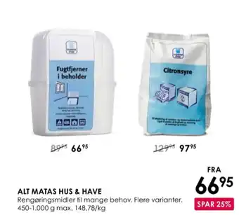 Matas Citronsyre tilbud