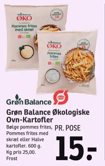 SPAR Grøn Balance Økologiske Ovn-Kartofler tilbud