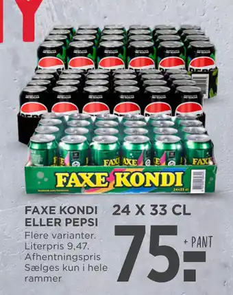 MENY FAXE KONDI ELLER PEPSI tilbud