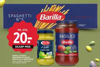 BARILLA PASTA, PASTASAUCE ELLER PESTO ALLA GENOVESE