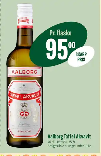 Min Købmand Aalborg Taffel Akvavit tilbud