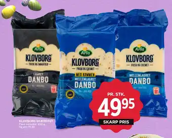 MENY KLOVBORG SKÆREOST tilbud