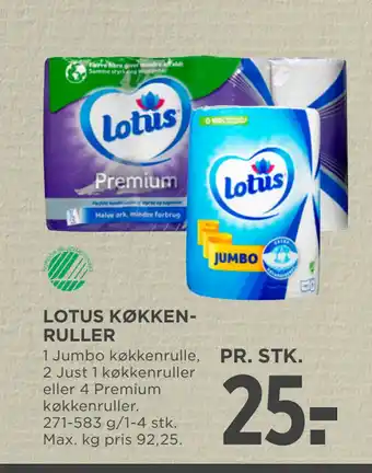 MENY LOTUS KØKKENRULLER tilbud