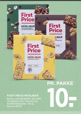 MENY FIRST PRICE MÜSLIBAR tilbud
