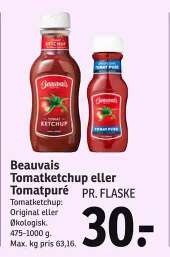 SPAR Beauvais Tomatketchup eller Tomatpuré tilbud