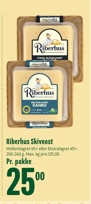 Min Købmand Riberhus Skiveost tilbud