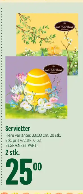 Min Købmand Servietter tilbud