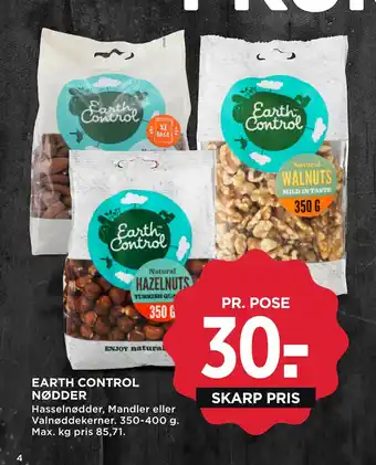 MENY EARTH CONTROL NØDDER tilbud