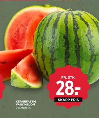 MENY KERNEFATTIG VANDMELON tilbud