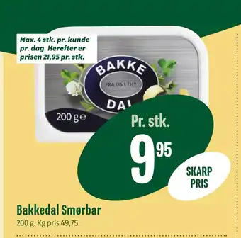 Min Købmand Bakkedal Smørbar tilbud