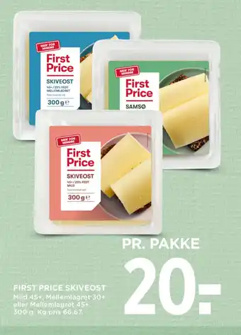 MENY FIRST PRICE SKIVEOST tilbud