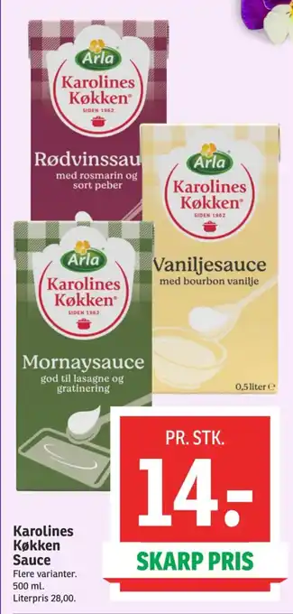 SPAR Karolines Køkken Sauce tilbud