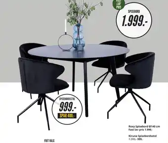My Home Kiruna Spisebordsstol tilbud