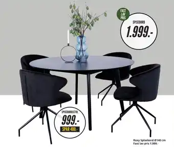 My Home Roxy Spisebord Ø140 cm tilbud