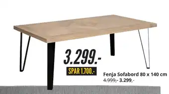 My Home Fenja Sofabord 80 x 140 cm tilbud