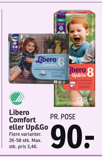 SPAR Libero Comfort eller Up&Go tilbud