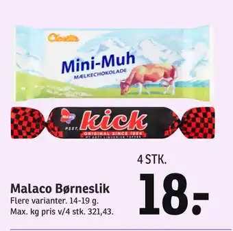 SPAR Malaco Børneslik tilbud