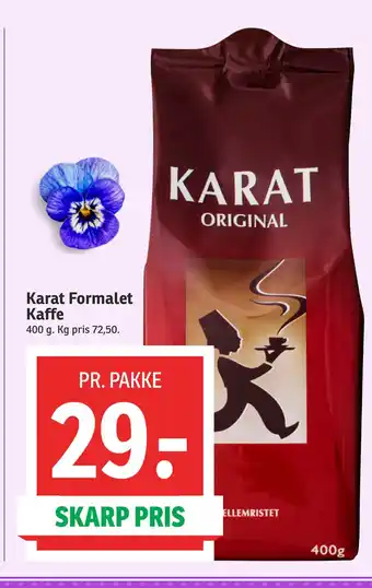SPAR Karat Formalet Kaffe tilbud