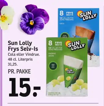 SPAR Sun Lolly Frys Selv-Is tilbud