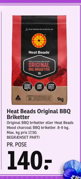 SPAR Heat Beads Original BBQ Briketter tilbud