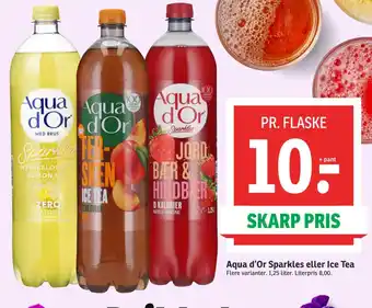 SPAR Aqua d'Or Sparkles eller Ice Tea tilbud