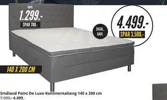 My Home Småland Point De Luxe Kontinentalseng 140 x 200 cm tilbud