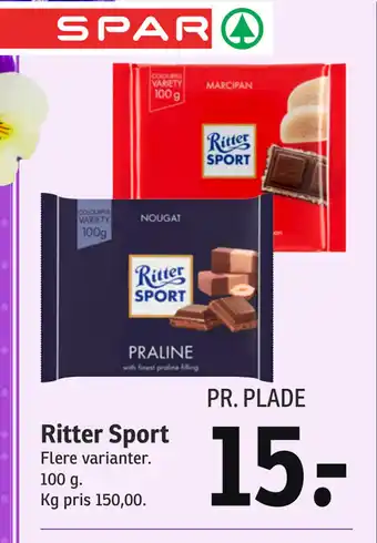 SPAR Ritter Sport tilbud