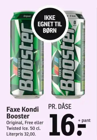 SPAR Faxe Kondi Booster tilbud