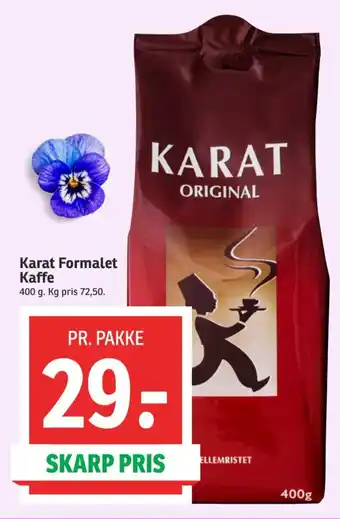 SPAR Karat Formalet Kaffe tilbud