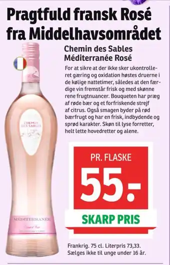 Chemin des Sables Méditerranée Rosé