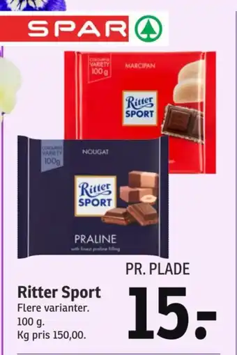 SPAR Ritter Sport tilbud