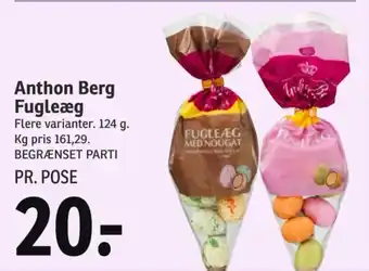 SPAR Anthon Berg Fugleæg tilbud