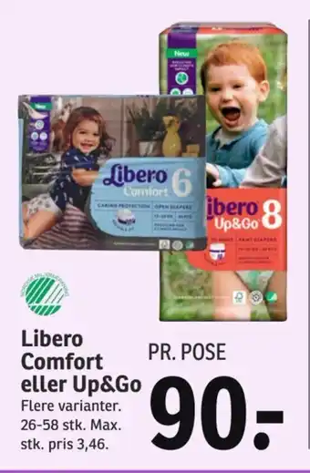 SPAR Libero Comfort eller Up&Go tilbud