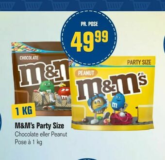 Otto Duborg M&M's Party Size. tilbud