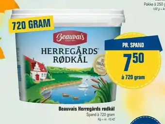 Otto Duborg Beauvais Herregårds rødkål tilbud