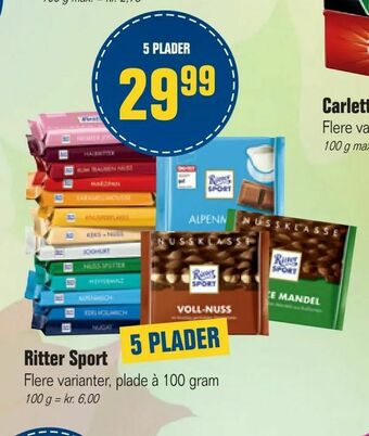 Otto Duborg Ritter Sport tilbud
