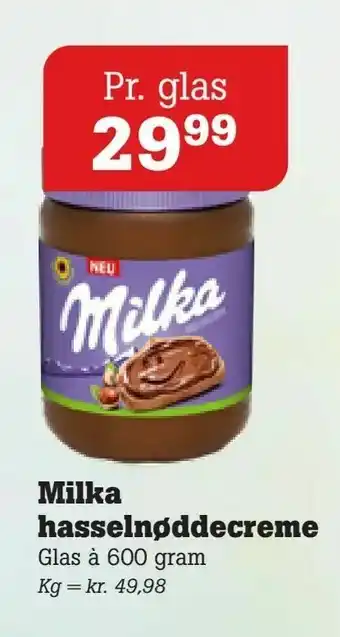 Poetzsch Padborg Milka hasselnøddecreme tilbud