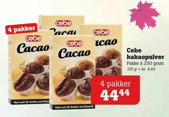 Poetzsch Padborg Cebe kakaopulver tilbud