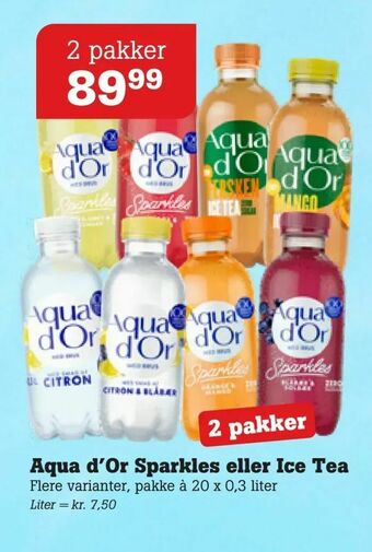 Poetzsch Padborg Aqua d'Or Sparkles eller Ice Tea tilbud