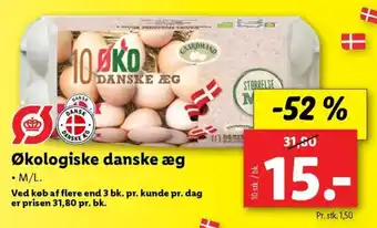Lidl Økologiske danske æg tilbud
