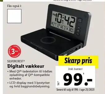 Lidl Digitalt vækkeur tilbud