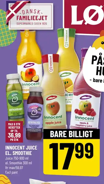 Løvbjerg INNOCENT JUICE EL. SMOOTHIE tilbud